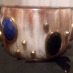 Ashley Pittman Multi-Stone Kutona Horn Bangle